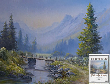 bridge landscape painting