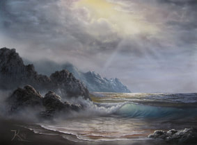 seascape painting by kevin hill