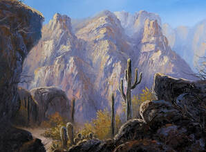 desert oil Painting
