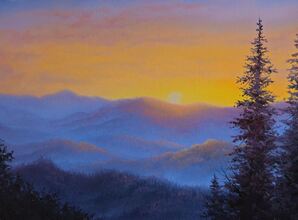 Smoky Mountain oil painting