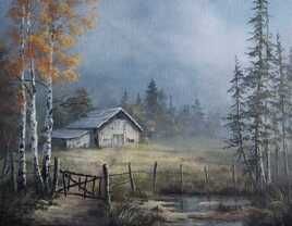 Trail to the Farm Painting