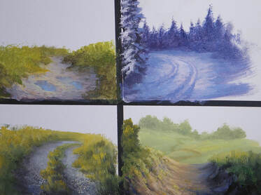 Acrylic paths and trails