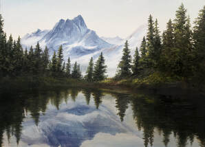 Mountain Mirror Reflection